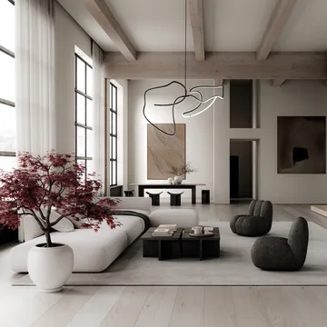 Ghost Chandelier big ceiling lamp - Burned black - 101 Copenhagen