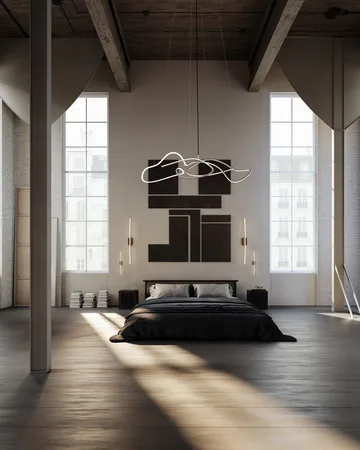 Ghost Chandelier big ceiling lamp - Chrome - 101 Copenhagen
