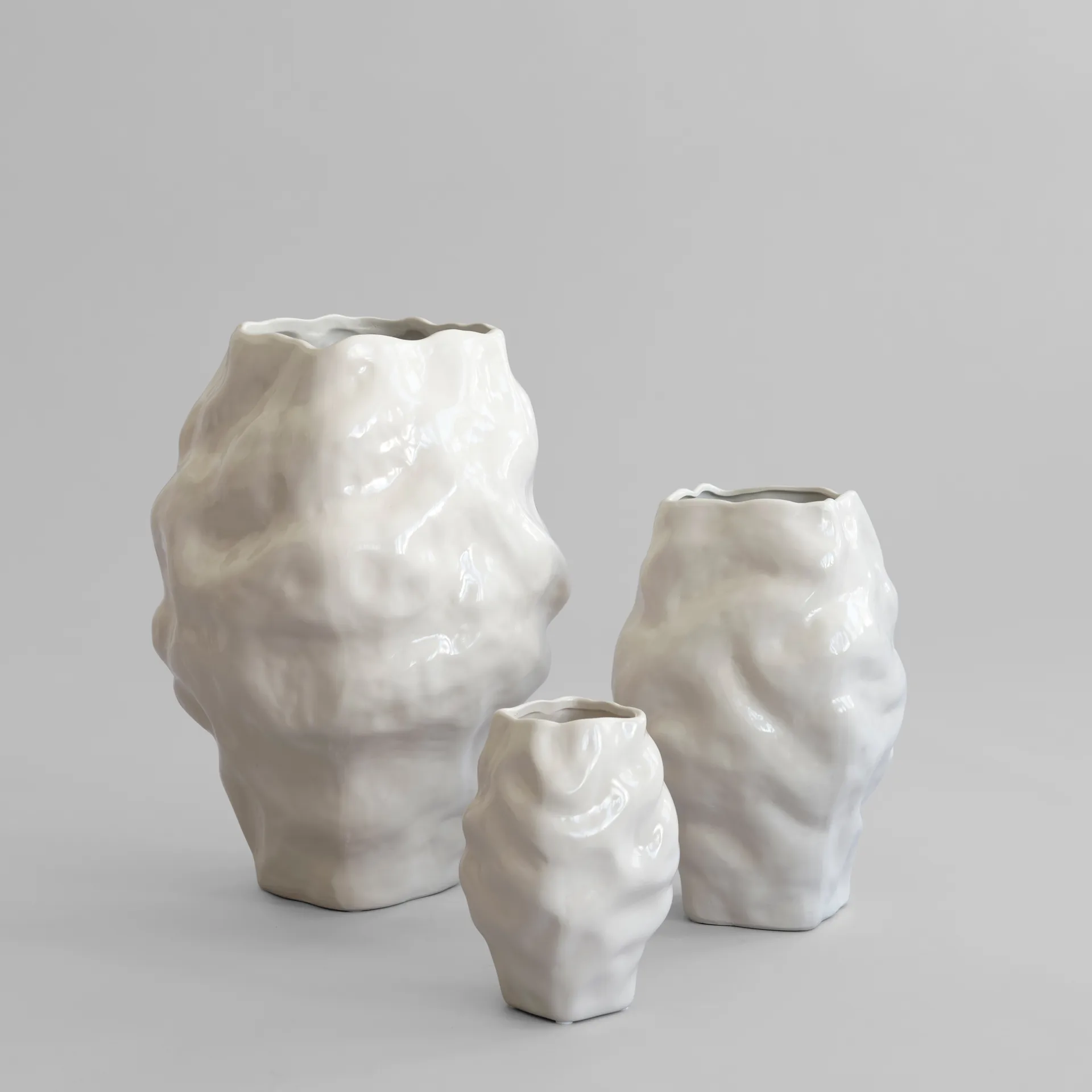 Katachi vase medium, High glaze birch 101 Copenhagen