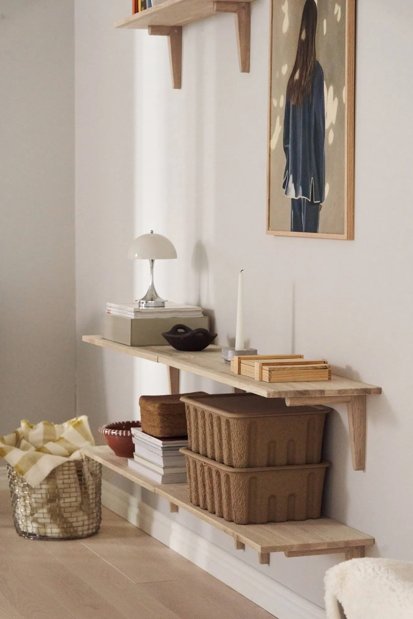 Bäckebo console shelf, Oak, 80x30x20 cm 1898