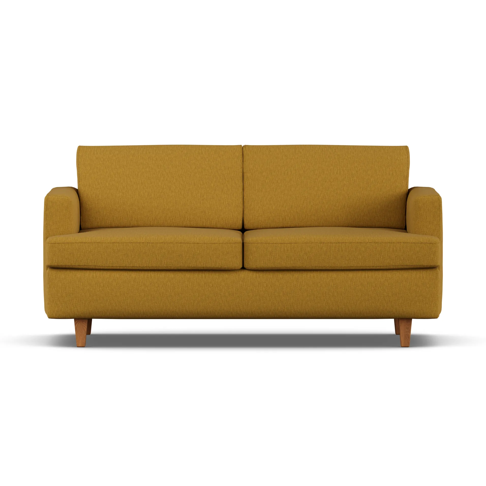 Binga 2,5-seater sofa bed, Luiza Mustard 3972-oak 1898