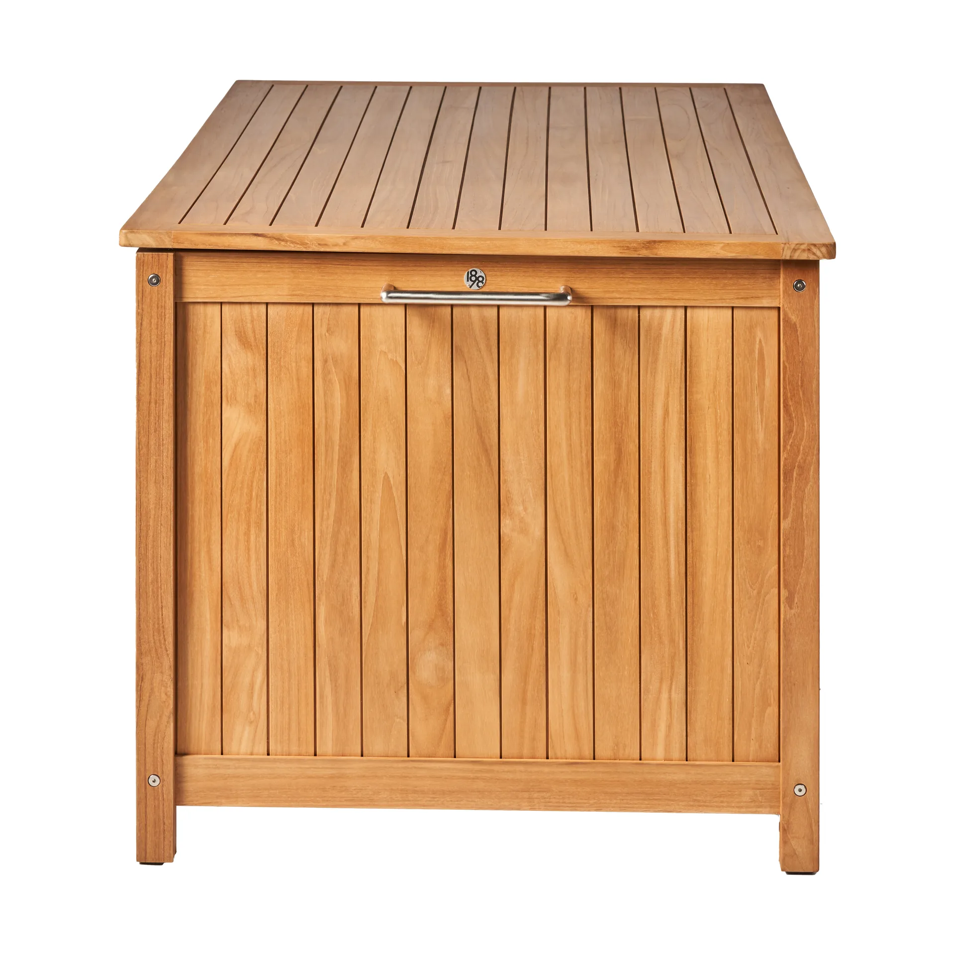 Bjärknäs cushion box with wheels L 180x85x75 cm, Teak 1898