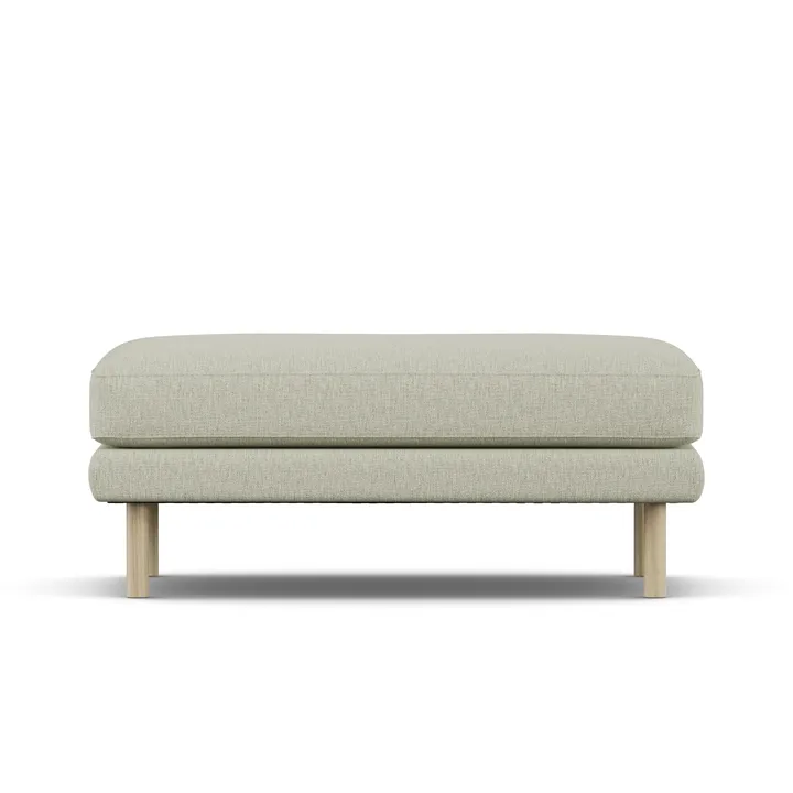 Bredhult footstool - Luiza Beige 3981-white-oiled oak - 1898