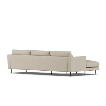 Bredhult sofa - Bern Beige 0341-black steel, 2,5-seater C2 - 1898