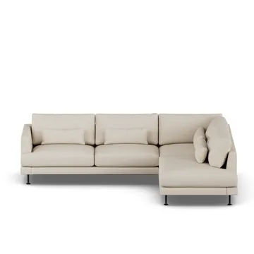 Bredhult sofa - Jump Beige 1956-black steel, 3-seater A1 - 1898