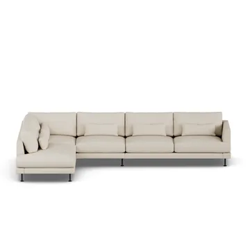 Bredhult sofa - Jump Beige 1956-black steel, 4-seater B2 - 1898