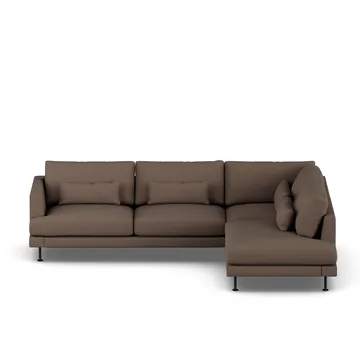 Bredhult sofa - Jump Brown 1955-black steel, 3-seater A1 - 1898