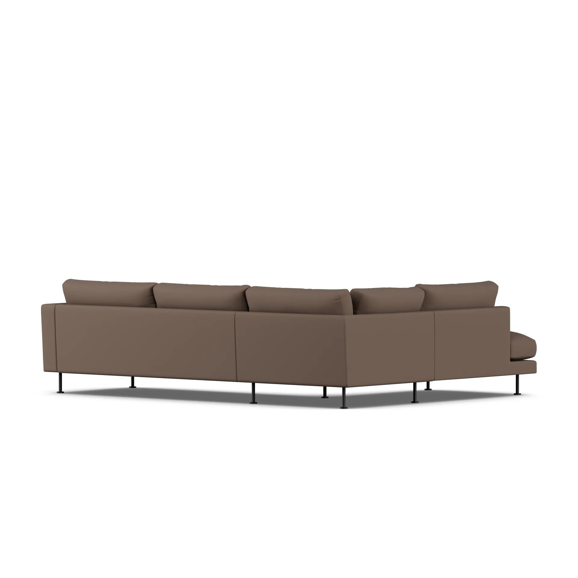 Bredhult sofa, Jump Brown 1955-black steel, 3-seater A2 1898