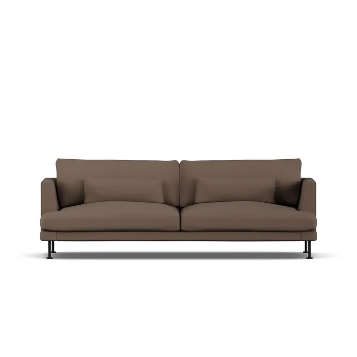 Bredhult sofa - Jump Brown 1955-black steel, 3-seater - 1898
