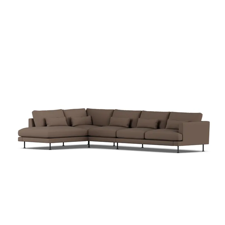 Bredhult sofa - Jump Brown 1955-black steel, 4-seater B2 - 1898