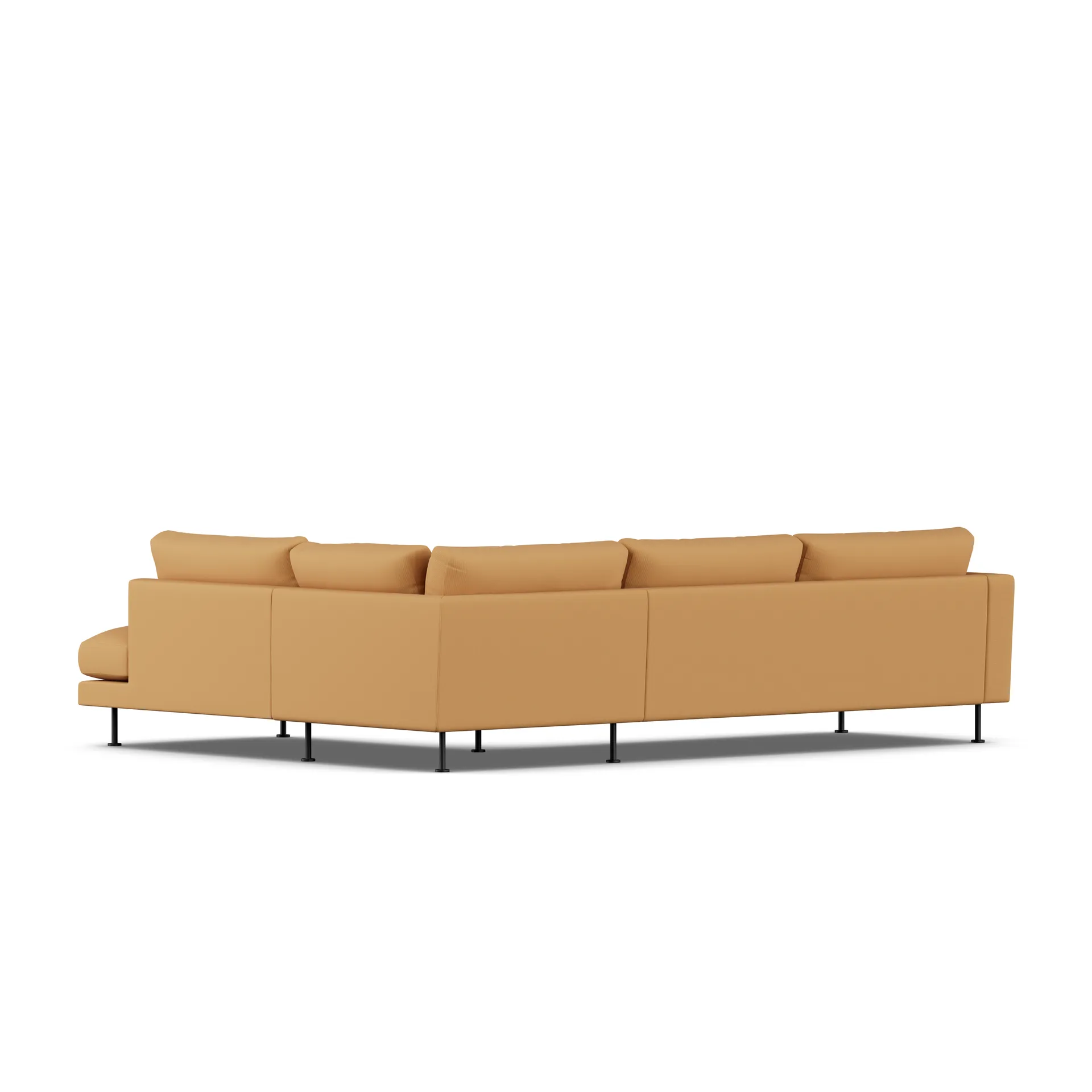 Bredhult sofa, Jump Honey 1959-black steel, 3-seater A1 1898