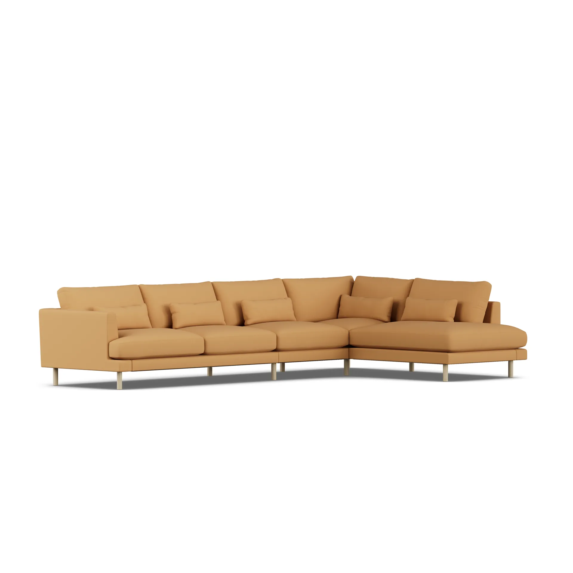Bredhult sofa, Jump Honey 1959-white-oiled oak, 4-seater B1 1898