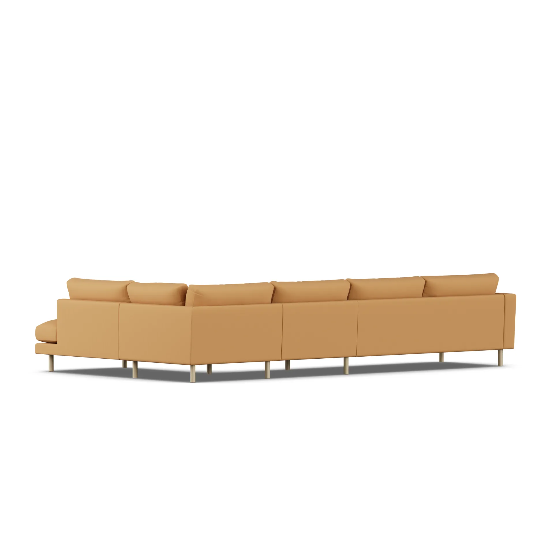 Bredhult sofa, Jump Honey 1959-white-oiled oak, 4-seater B1 1898