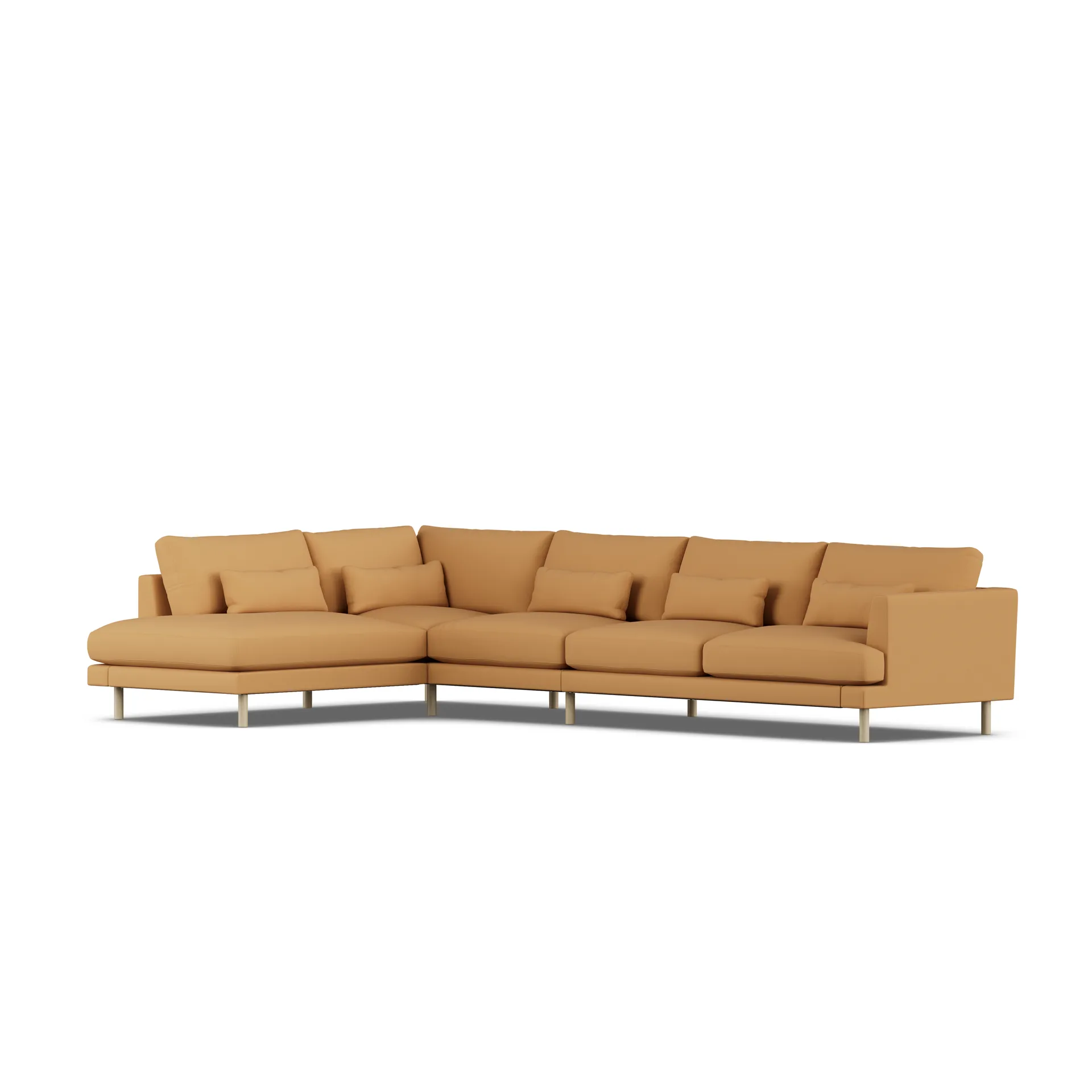 Bredhult sofa, Jump Honey 1959-white-oiled oak, 4-seater B2 1898