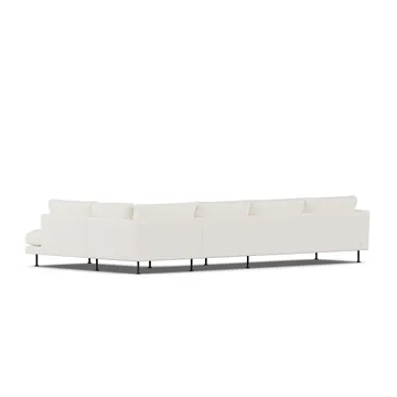 Bredhult sofa - Jump Off White 1954-black steel, 4-seater B1 - 1898
