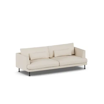 Bredhult sofa - Same Beige 6670-black steel, 3-seater - 1898