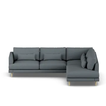 Bredhult sofa - Same Blue 6678-white-oiled oak, 3-seater A1 - 1898