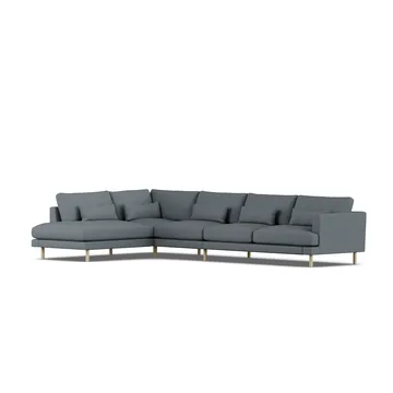 Bredhult sofa - Same Blue 6678-white-oiled oak, 4-seater B2 - 1898