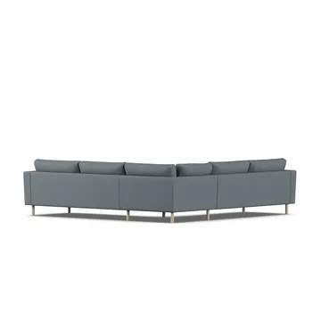 Bredhult sofa - Same Blue 6678-white-oiled oak, corner sofa F - 1898