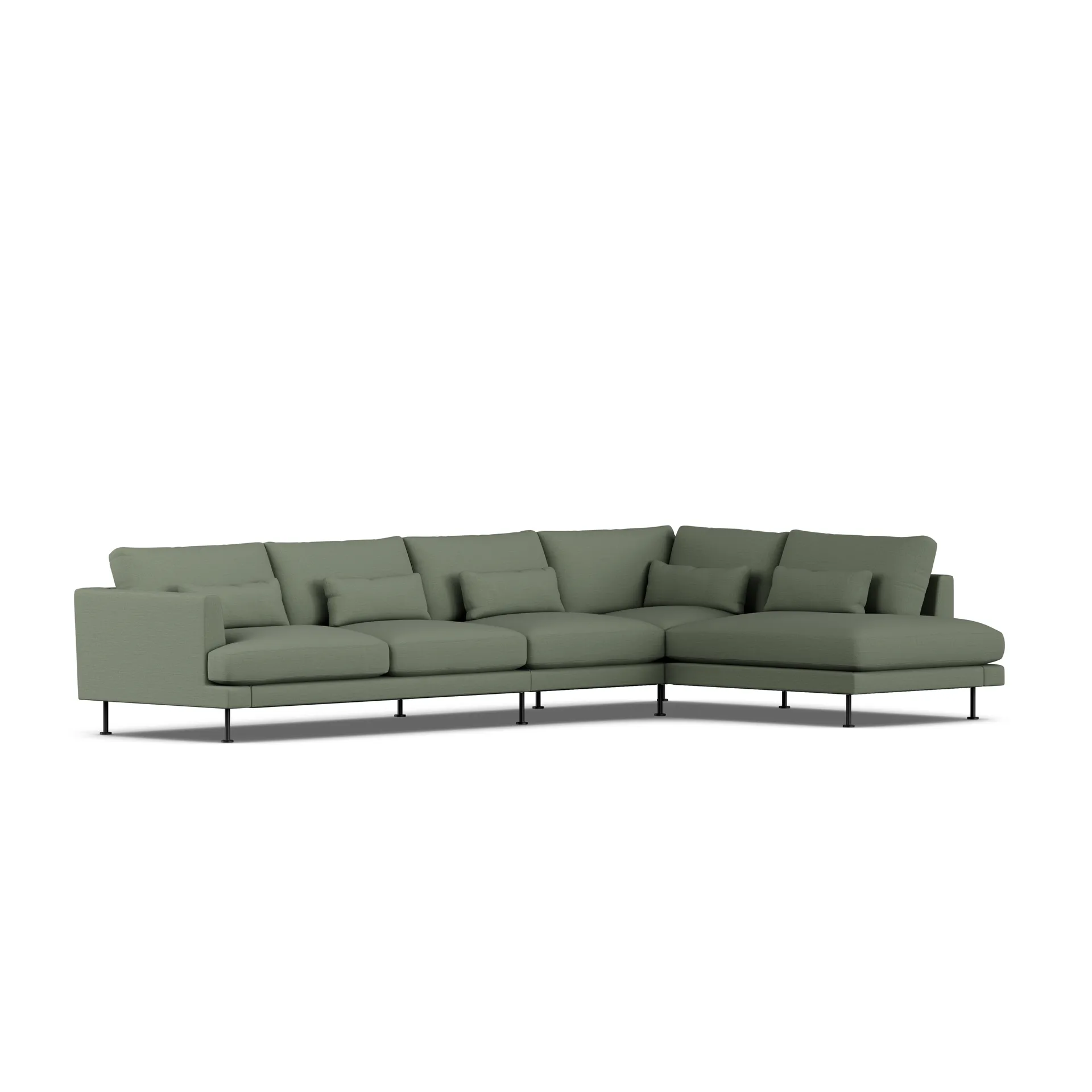 Bredhult sofa, Same Forest 6677-black steel, 4-seater B1 1898