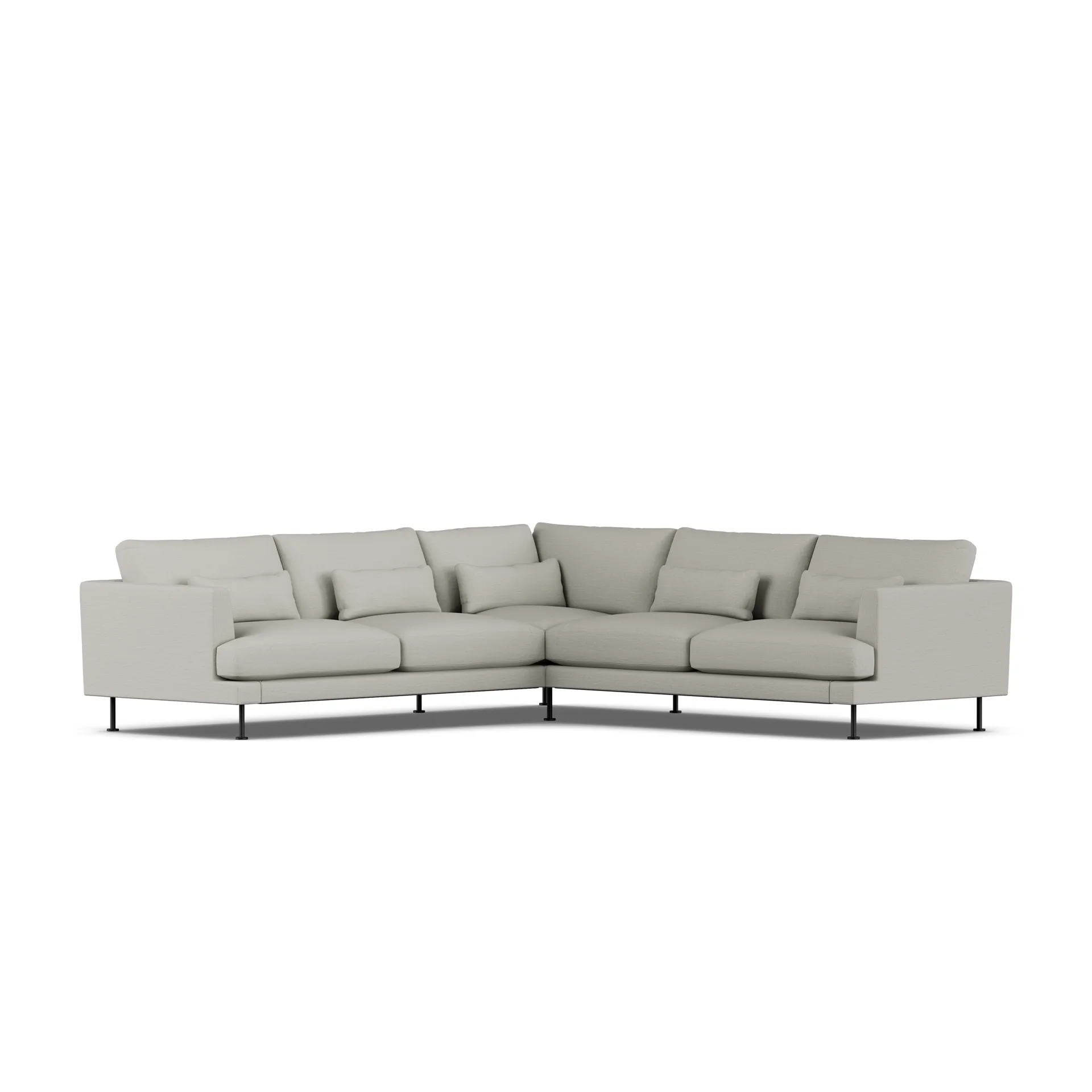 Bredhult sofa, Same Grey 6673-black steel, corner sofa F 1898