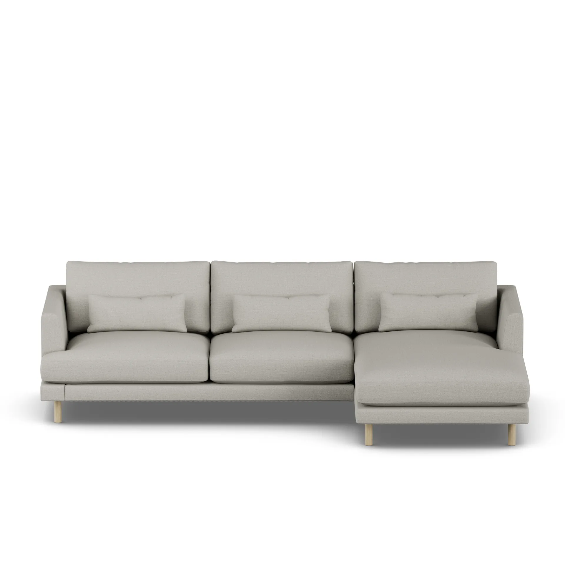 Bredhult sofa, Same Grey 6673-white-oiled oak, 2,5-seater C1 1898
