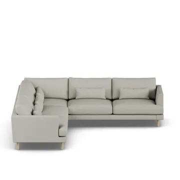 Bredhult sofa - Same Grey 6673-white-oiled oak, corner sofa F - 1898