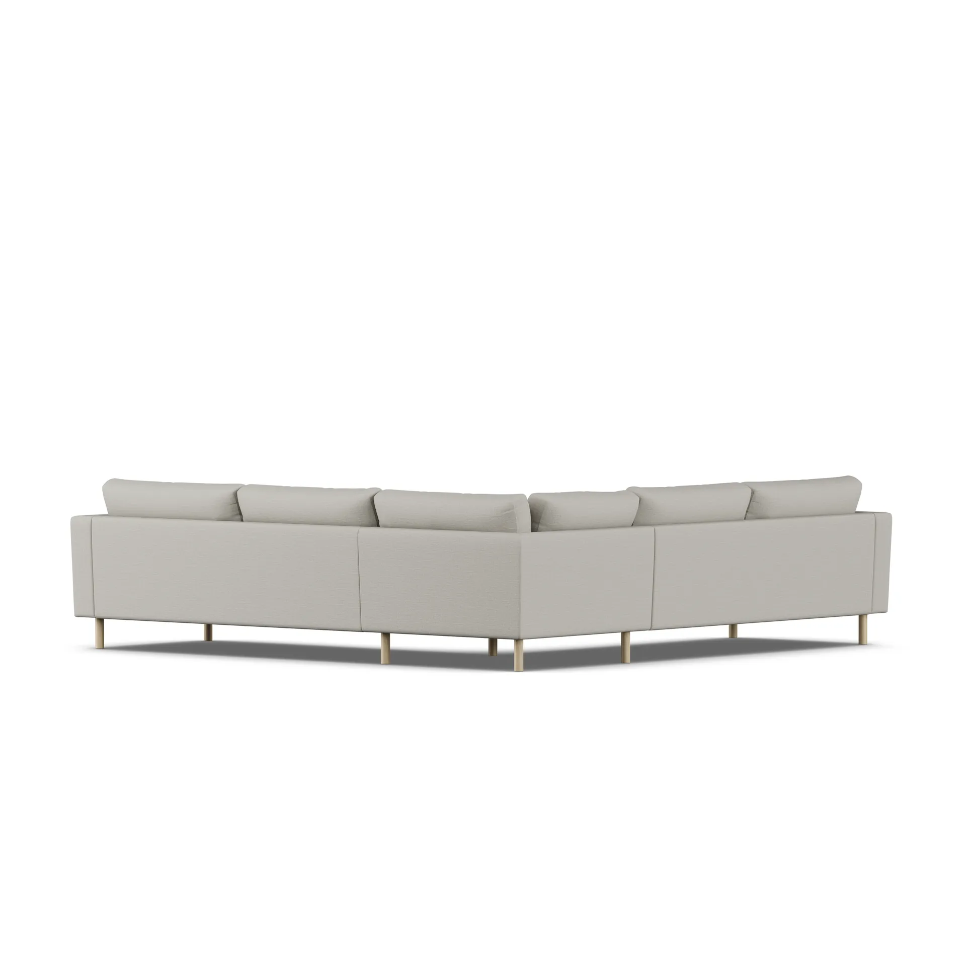 Bredhult sofa, Same Grey 6673-white-oiled oak, corner sofa F 1898