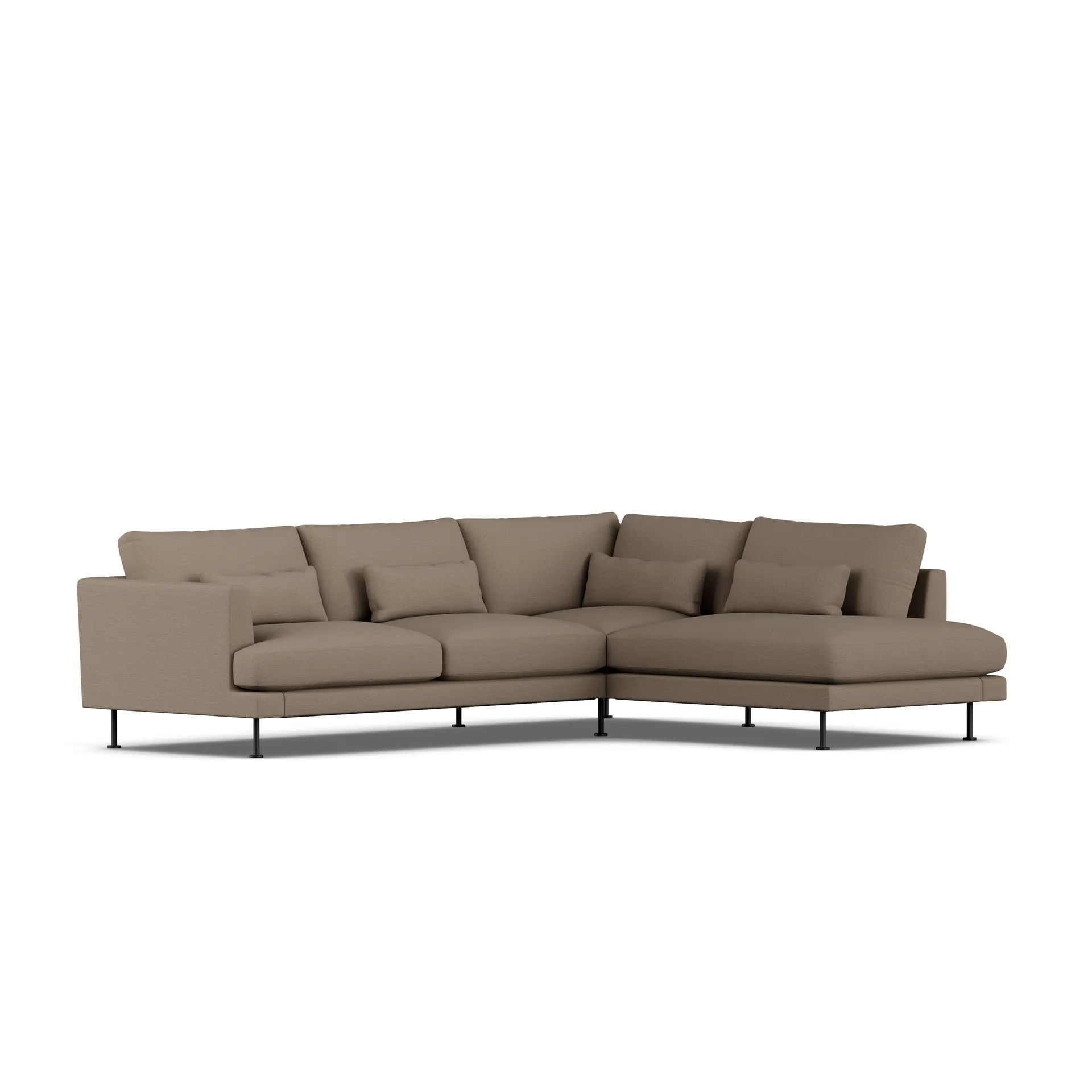 Bredhult sofa, Same Mole 6674-black steel, 3-seater A1 1898