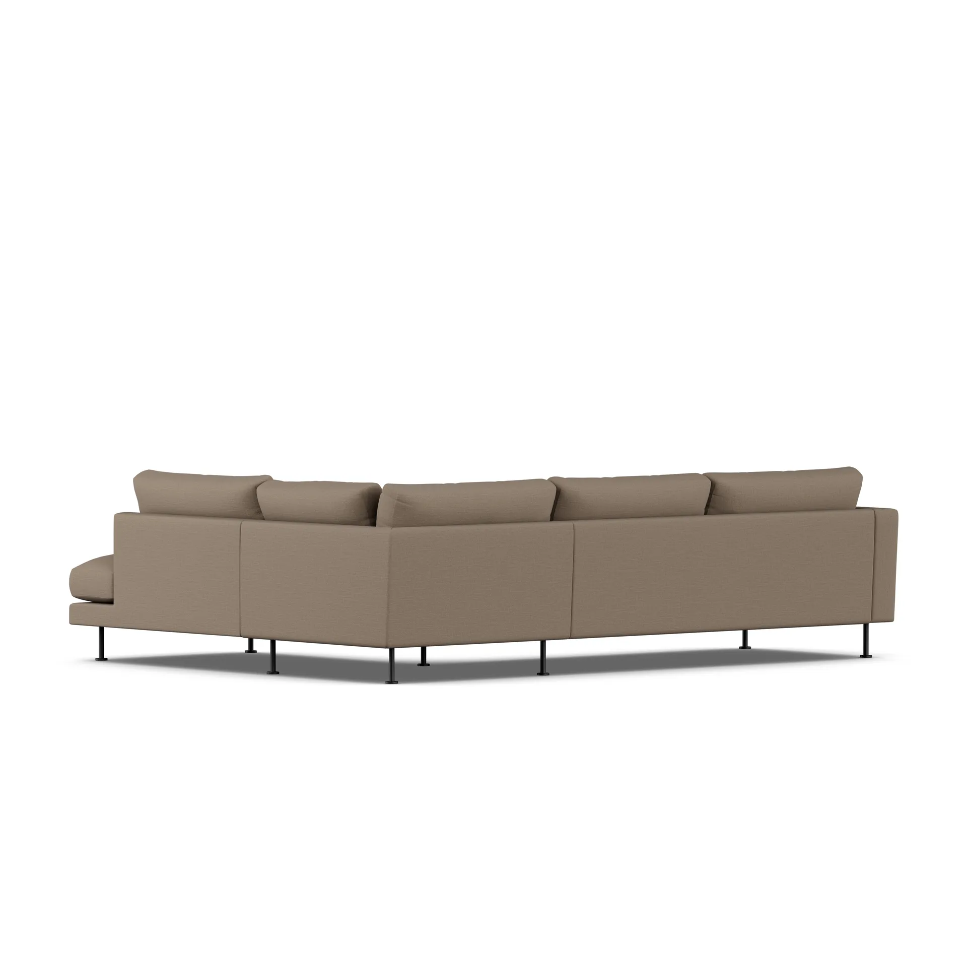 Bredhult sofa, Same Mole 6674-black steel, 3-seater A1 1898