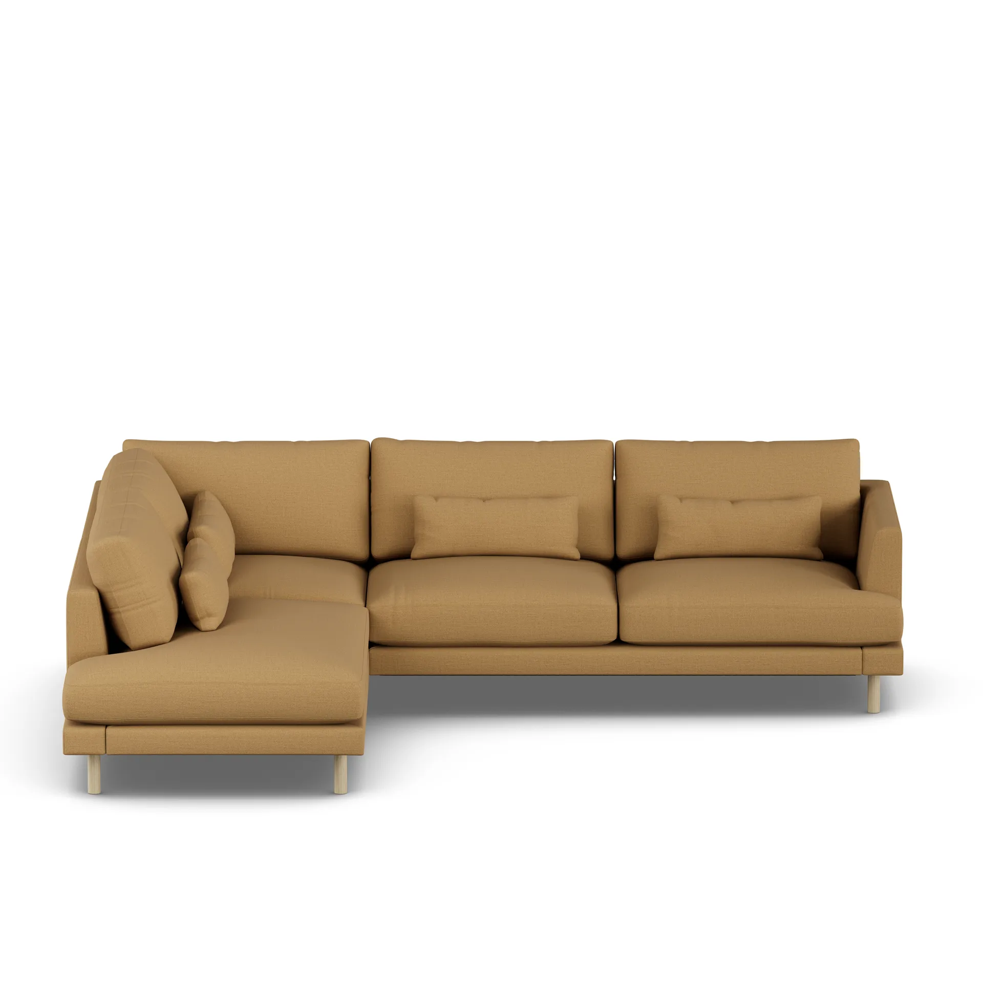 Bredhult sofa, Same Ochre 6676-white-oiled oak, 3-seater A2 1898