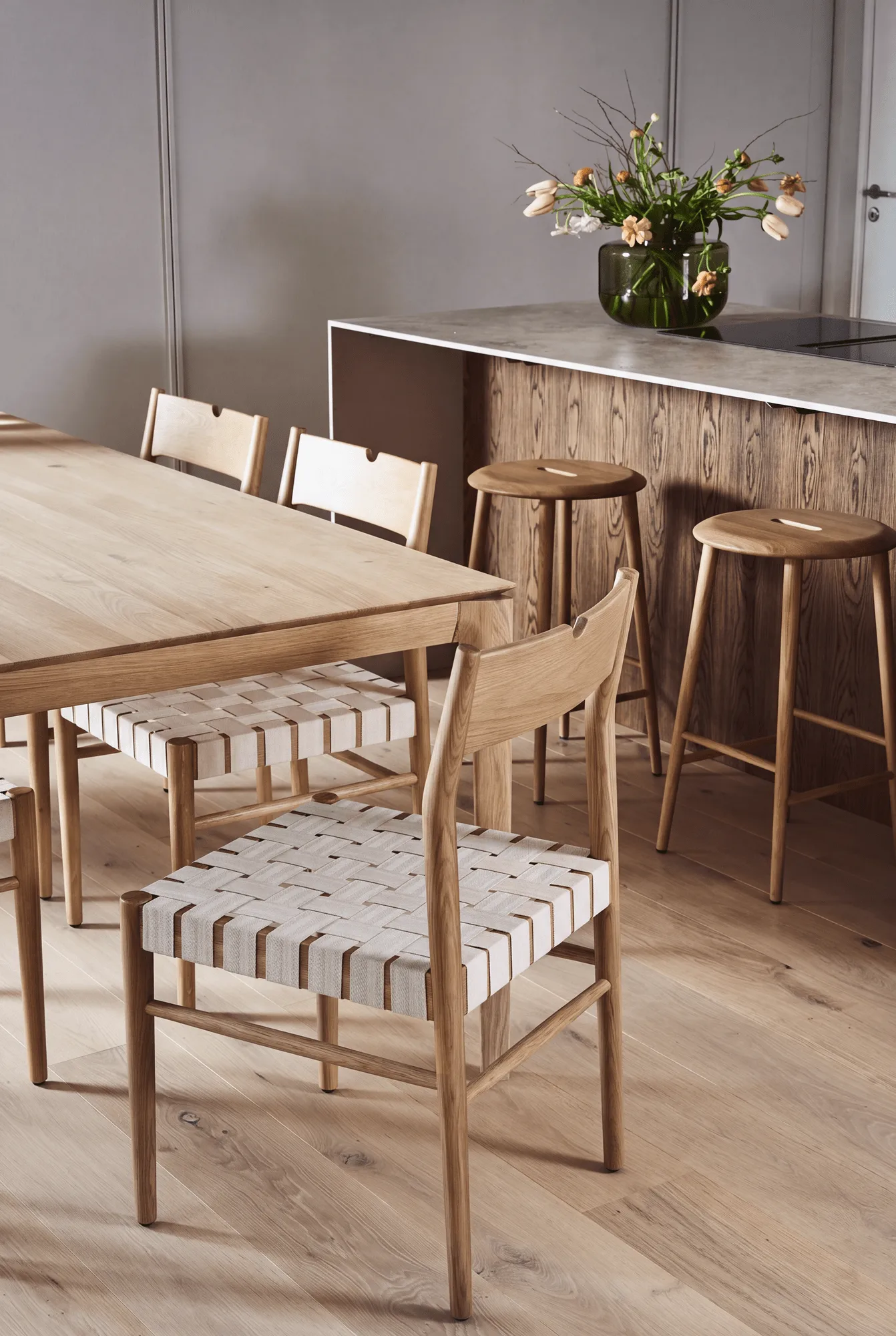Ekeryd dining chair, Webbing-laquered oak 1898