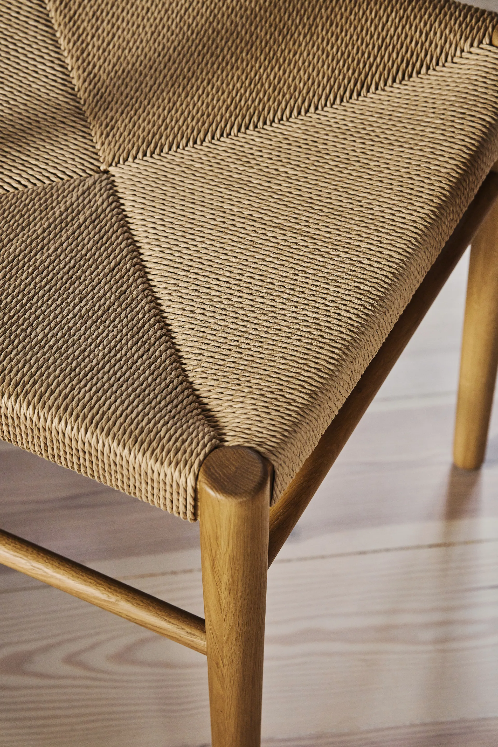 Fridhem dining chair, Lacquered oak-natural weave, 4-pack 1898