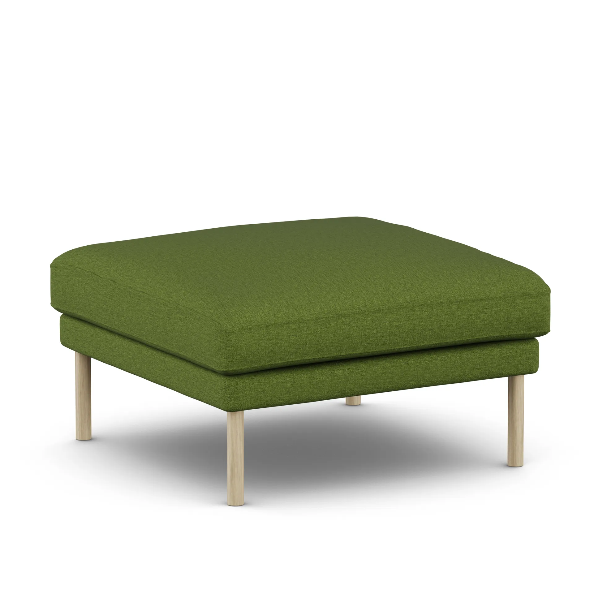 Linnevik footstool, Luiza Green 3975-white-oiled oak 1898