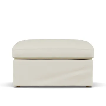 Linnevik footstool - Oslo Nature 1540-white-oiled oak, with skirt - 1898