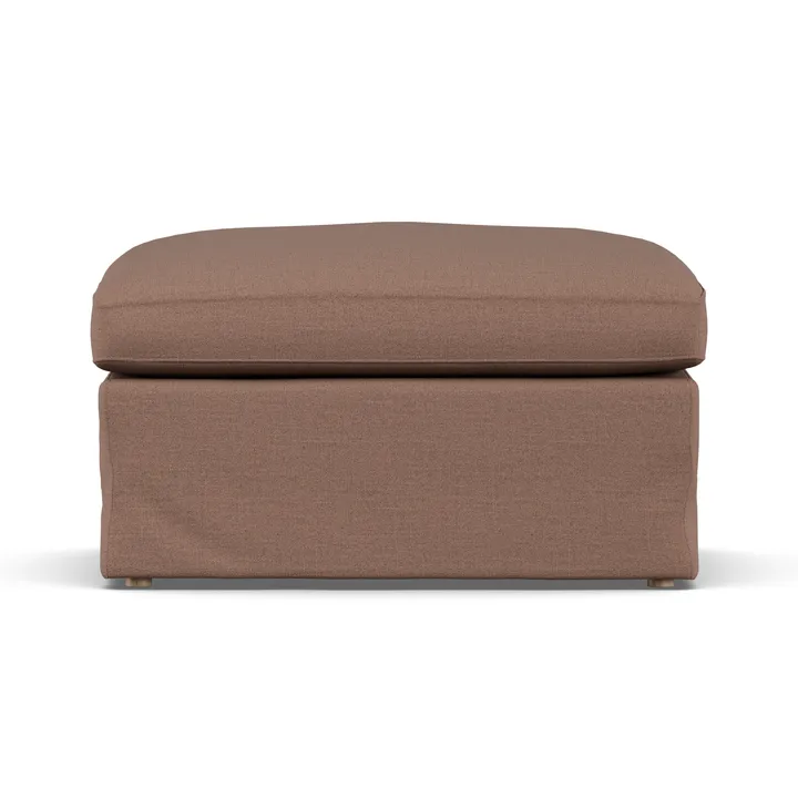 Linnevik footstool - Same Rust 6675-white-oiled oak, with skirt - 1898