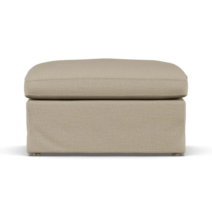 Linnevik footstool - Same Sand 6672-white-oiled oak, with skirt - 1898