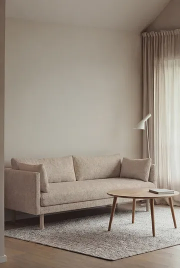 Linnevik sofa - Bern Beige 0341-white-oiled oak, 3-seater - 1898