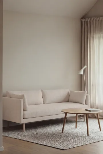 Linnevik sofa - Caleido Beige 9600-white-oiled oak, 3-seater - 1898