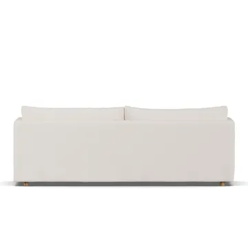 Linnevik sofa - Caleido beige 9600-white-oiled oak, 4-seater, with skirt - 1898