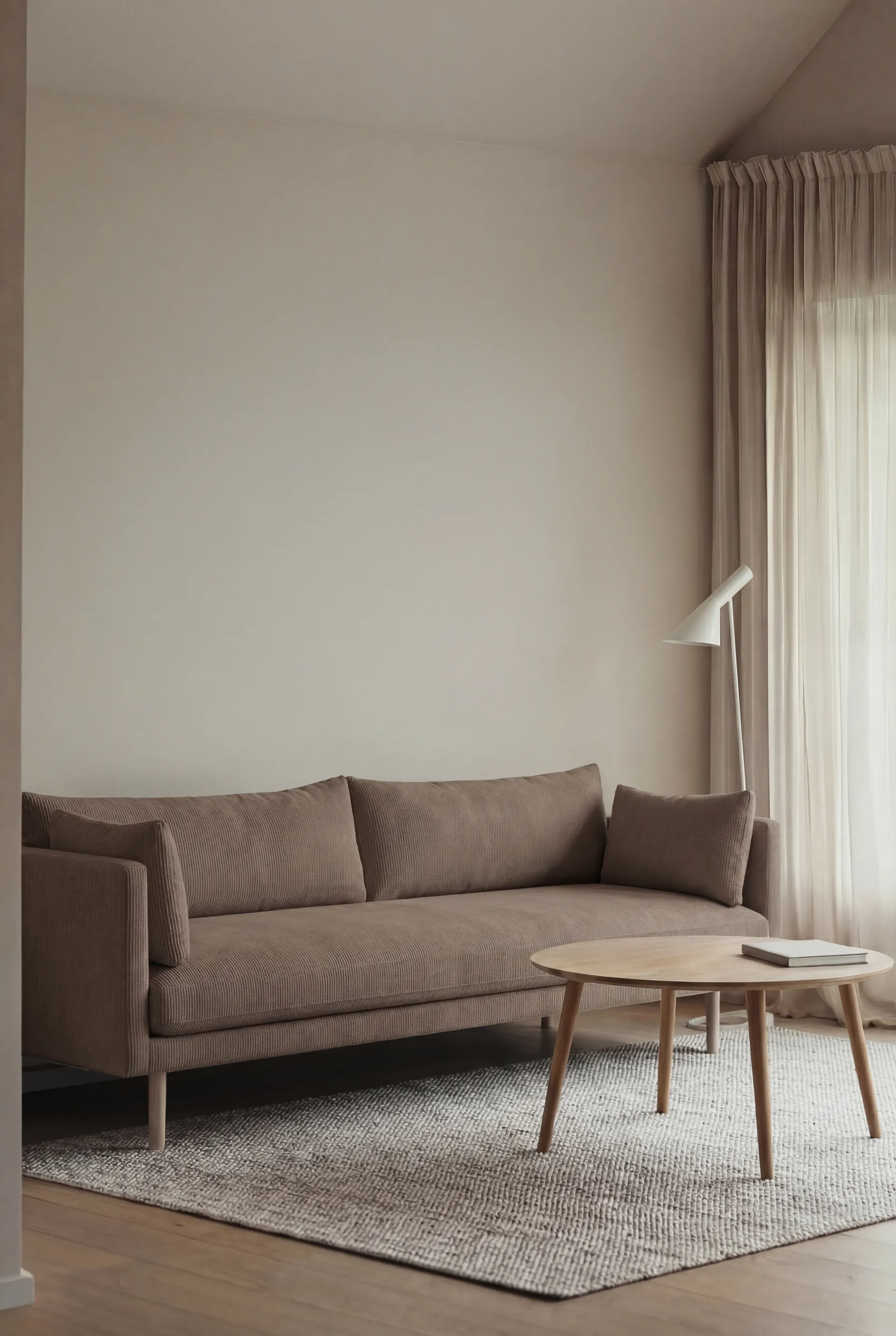Linnevik sofa, Jump Brown 1955 1955-white-oiled oak, 4-seater 1898