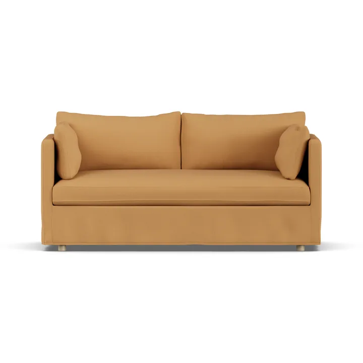 Linnevik sofa - Jump Honey 1959-white-oiled oak, 2-seater, with skirt - 1898