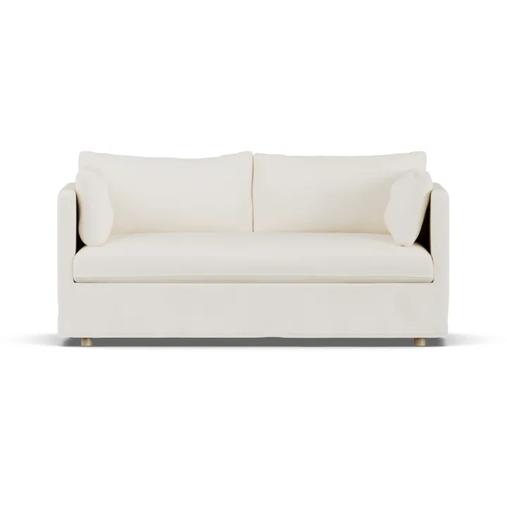 Linnevik sofa - Jump off white 1954-white-oiled oak, 2-seater, with skirt - 1898