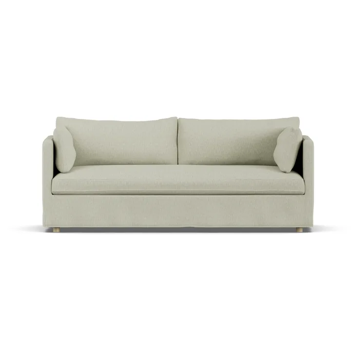 Linnevik sofa - Luiza Beige 3981-white-oiled oak, 3-seater, with skirt - 1898
