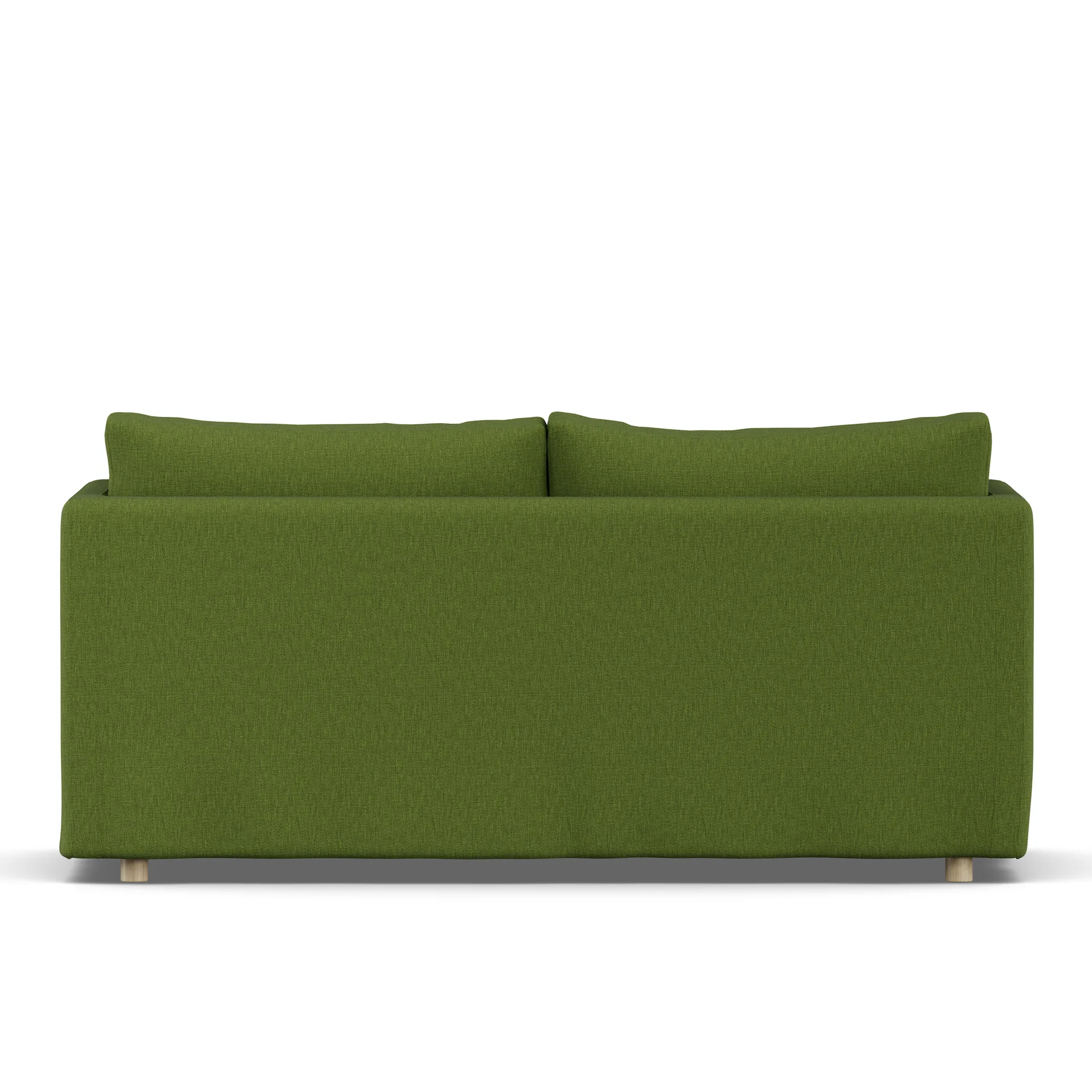 Linnevik sofa, Luiza Green 3975-white-oiled oak, 2-seater, with skirt 1898