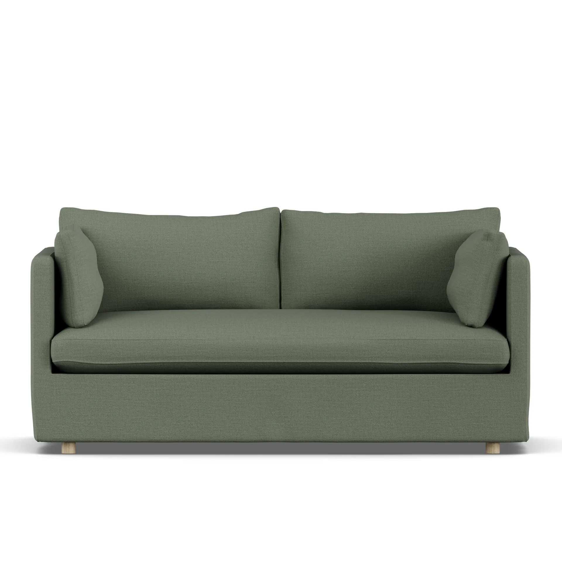 Linnevik sofa, Same Forest 6677-white-oiled oak, 2-seater, with skirt 1898