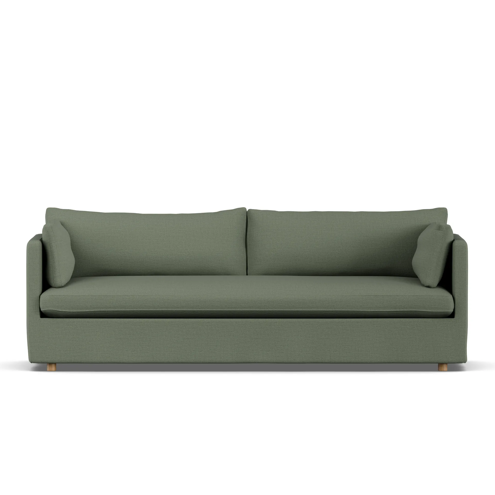 Linnevik sofa, Same Forest 6677-white-oiled oak, 4-seater, with skirt 1898