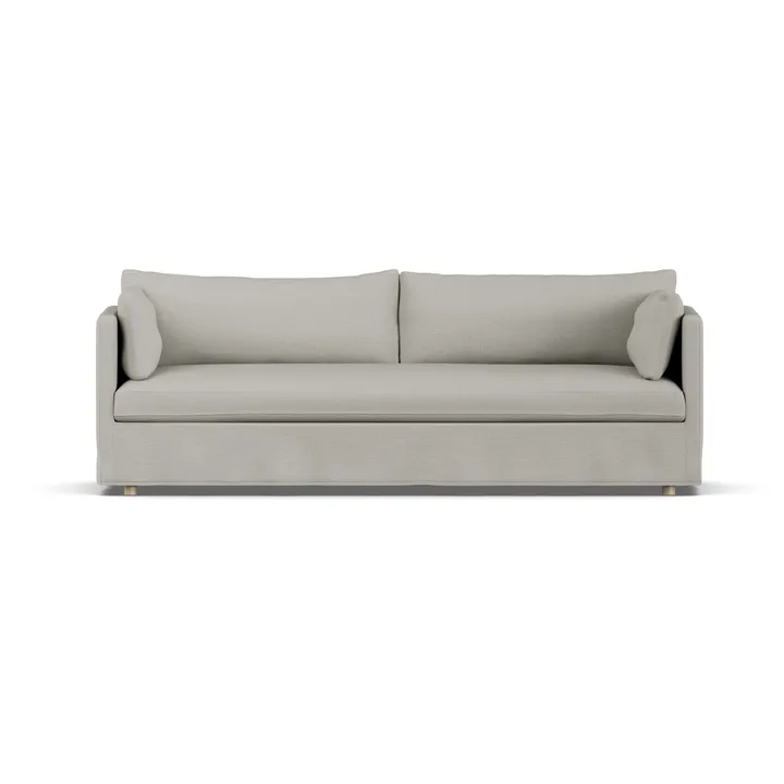 Linnevik sofa - Same Grey 6673-white-oiled oak, 4-seater, with skirt - 1898