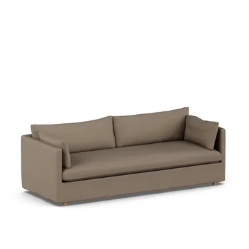 Linnevik sofa - Same Mole 6674-white-oiled oak, 4-seater, with skirt - 1898