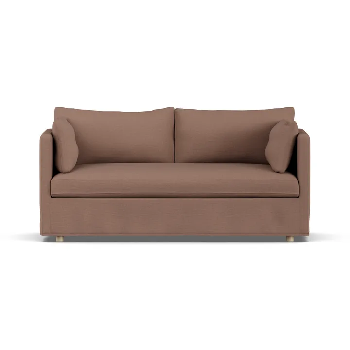 Linnevik sofa - Same Rust 6675-white-oiled oak, 2-seater, with skirt - 1898